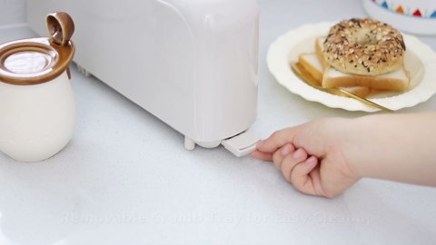 SEEDEEM 2 Slice Slim Toaster, Single 10" Long Slot Toaster Fits Bagels & Artisan Bread, 6 Shade Settings, Cancel/Reheat/Defrost, Removable Crumb Tray, Auto Shut-Off, Red