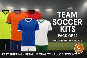 Team Football Uniform Pack – Custom Soccer Kits Bulk Order (12-piece Set) - Etsy