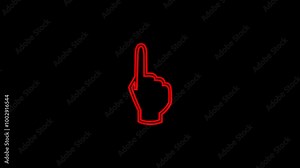 Click Hand Isolated. different pointers, pixel art, 3D and classic Click icon animation