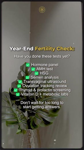 Your Year-End Fertility Checklist!