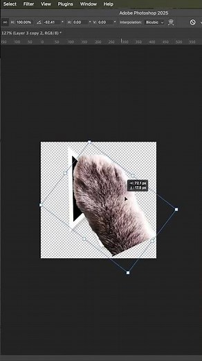 DIY Cat Paw Cursor #Photoshop Tutorial #shorts