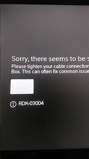 #xfinity rdk 03004 error 🙄