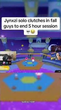 Jynxzi CLUTCHES in Fall Guys to end the session 😂😂 #jynxzi #gaming #lol #funny #funnyclips #twitch