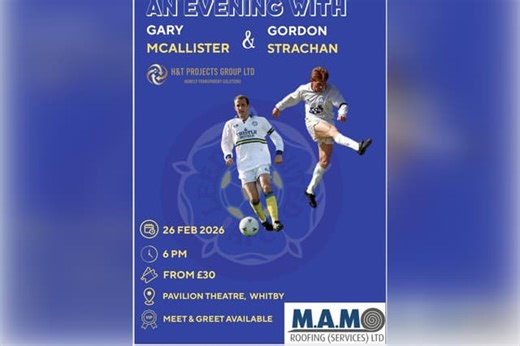 Enjoy Whitby evening with Leeds United legends Gary McAllister and Gordon Strachan