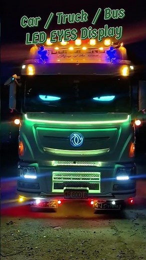 LED Car Devil Eye Screen APP Customized Words Animation Images Flexible LED Display on Windshield