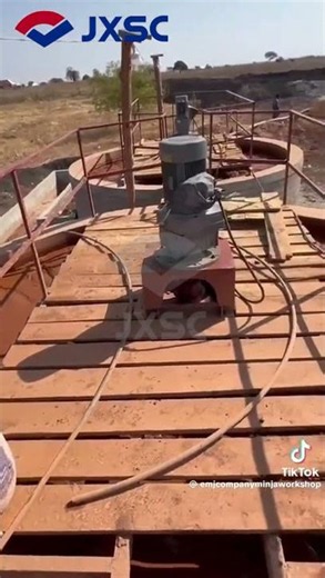 A simple heap leaching processing line in Kenya