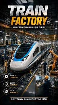 Train Factory | How High-Speed Trains Are Made 🚆 Inside the Modern Train Manufacturing Process