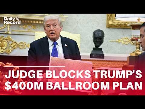 Judge orders Donald Trump to suspend $400m White House ballroom construction