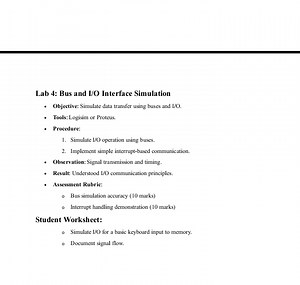 Simulating I/O for a Basic Keyboard Input to MemoryLab Task:... | Filo