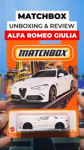 Matchbox 2016 Alfa Romeo Giulia #automobile #car #matchbox #alfaromeo #unboxing #review #toys