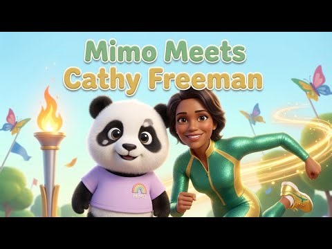 Mimo Meets Cathy Freeman 🏃‍♀️ Bedtime Story for Kids + Sleep Music