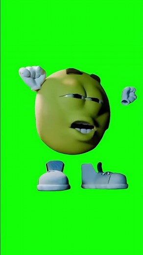 Joe the Yellow Emoji Twerking meme - Green Screen