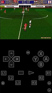 Retroarch iOS 1.19.0 - mame 0.265 core - virtua striker #emulation #arcade #soccer #sega