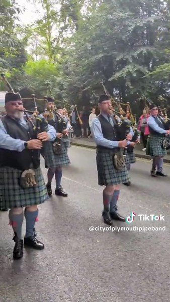 City of Plymouth pipe band on TikTok
