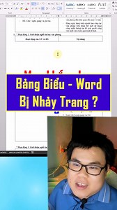 khắc phục lỗi bảng biểu trong Word bị nhảy trang #minhlakhoa #khoatinhoc #tinhocvanphong #hocword #wordtips | Mình Là Khoa