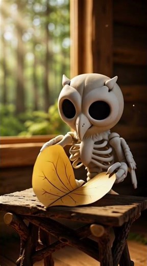 skeleton owl daily life