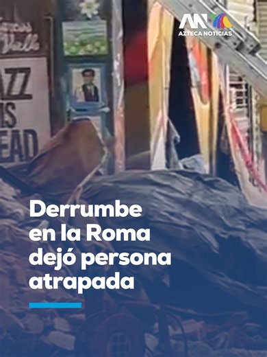 #ÚLTIMAHORA | Labores de rescate por derrumbe en la CDMX Servicios de emergencia trabajan a marchas forzadas tras registrarse el derrumbe de un inmueble en la calle Chilpancingo, colonia Hipódromo, en la alcaldía Cuauhtémoc. Luego de ocho horas de intensas labores, elementos de Protección Civil, bomberos y binomios caninos buscan rescatar a un hombre joven atrapado entre los escombros. Previamente, una mujer de entre 45 y 50 años logró ser rescatada con vida y alertó sobre la presencia de su hij