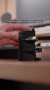 Enjoy tangle-free charging with MagStack ⚡ #MagStack #magneticcable #tech #cleandesk #setup #lifehack #cable | Statik