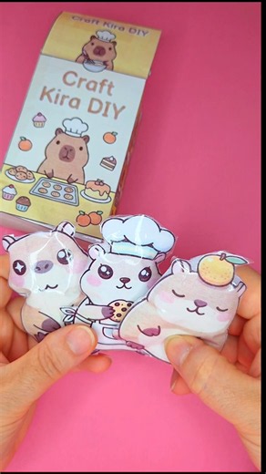 🐹DIY Capybara Paper Blind Box with Squishy Toys! (Free Template)