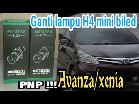 GANTI LAMPU UTAMA HALOGEN KE H4 MINI BILED PADA MOBIL AVANZA/XENIA