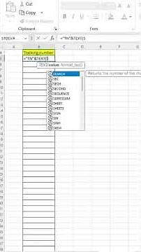 Generate Unique Tracking Numbers in Excel 🔢| Day 50 | Auto Tracking Number Generator #excel #shorts