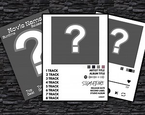 3 Poster Template Bundle I Movie Poster Template I Album Poster Template I Song Poster Template I Digital - Etsy Australia