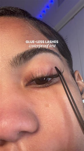 Glueless Lashes Waterproof Test with Cofier Lashes