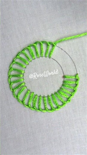 Wow so beautiful hand embroidery design😍