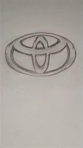 drawing of toyota logo