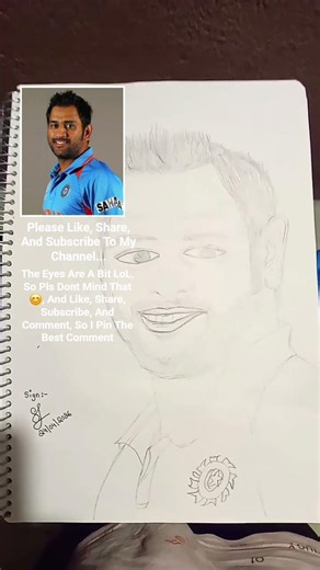 M•S•D Drawing ! @SaiColorLab #color #dhoni #lab #artist #song #movie #anirudh #trailer 🙏🫂👍❤️😊💐👋👏