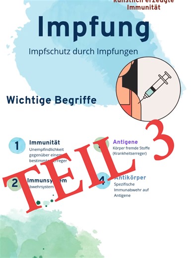 TEIL 3: Simultan Impfung: In diesem Video erfährst du alles Wichtige über das Thema Impfungen: Wie funktionieren Impfstoffe? Wir beleuchten die verschiedenen Impfarten, wie sie unser Immunsystem trainieren. Fragen zur Sicherheit und Wirksamkeit. Bleib dran, um mehr über die Bedeutung von Impfungen für deine Gesundheit zu erfahren! Wenn du mehr lernen möchtest und du dich auf deine Ausbildung als Zahnmedizinische Fachangestellte (ZFA) vorbereitest, dann abonniere den Kanal und aktiviere die Glock