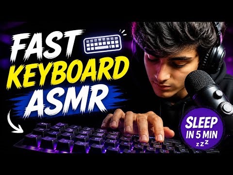 FAST & AGGRESSIVE KEYBOARD ASMR ⌨️ | Satisfying Typing Sounds for Deep Sleep 😴