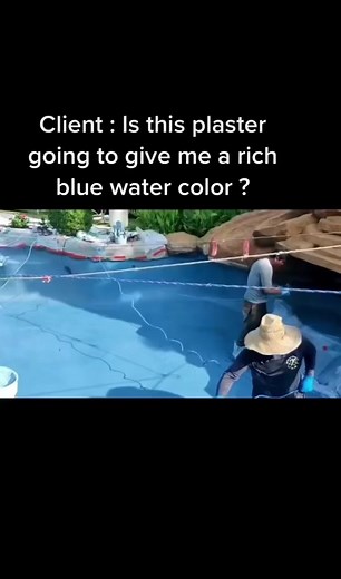 Is this plaster going to give me a RICH BLUE water!? Make sure to watch till the end to witness the magic unfold! Prepare to be amazed as we unveil the breathtaking makeover of this pool. By replastering it with Wet Edge's Prism Matrix- Índigo Blue, we completely transformed its look. #wetedgetechnologies #foryou #tiktok #plaster #indigo #blue #pool #renovation #homeimprovement