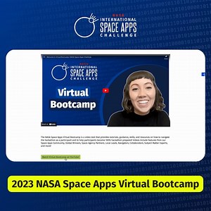 32 reactions | The 2023 NASA Space Apps Virtual Bootcamp is kicking off!  ️ Virtual Bootcamp is a series of videos that provide tutorials, guidance, skills, and resources on how to navigate the NASA - National Aeronautics and Space Administration Space Apps Challenge as a participant. Check out videos from our #SpaceApps community, more videos coming soon so stay tuned: bit.ly/45zsd5T | Space Apps Challenge | Facebook
