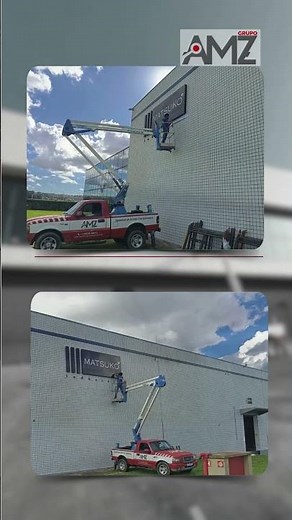 Plataforma Elevatória em Ação: Trabalho Seguro, Rápido e Profissional