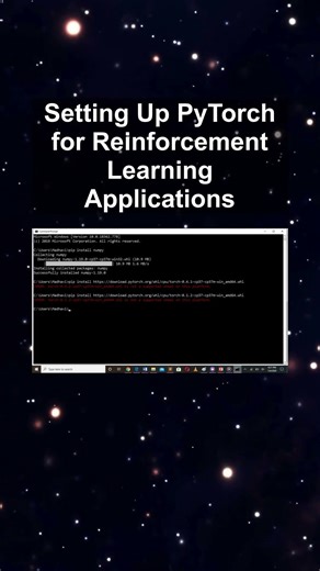 Setting Up PyTorch for Reinforcement Learning Applications #ai #artificialintelligence Setting