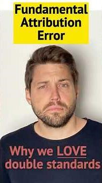 It's not THEM, it's YOU! (Fundamental Attribution Error Explained)