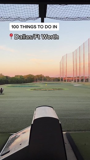 Top Golf Experience at Golden Hour in Dallas/Ft Worth