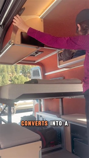20K views · 123 reactions | A lift bed AND a couch?! Brilliant  Get in touch with Fox Vans if you’re interested in a build or would like to preorder the SUPER SLEEPER DIY ️️ . . . Follow Explore VanX the world's largest #CamperVan and #VanCamping directory! Let us help you #FindYourOutside! ️️️ https://explorevanx.com/campervan-bed-ideas/ | Explore VanX | Facebook