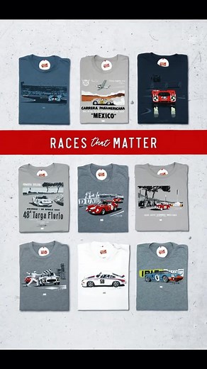 Every race has a story. Some stories change everything. The "Races that Matter" collection brings legendary moments back to life through original hand-drawn artwork. From Porsche's breakthrough at Le Mans to David vs. Goliath victories in Monte Carlo, each design captures the spirit of races that changed motorsport forever. We hand screen-print every shirt on premium fabrics in our Phoenix studio, using traditional methods that honor both the craft and the history. These are stories worth tellin
