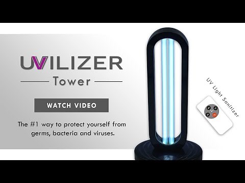 UVILIZER Tower | UV Light Sanitizer & Ultraviolet Disinfection LED Lamp