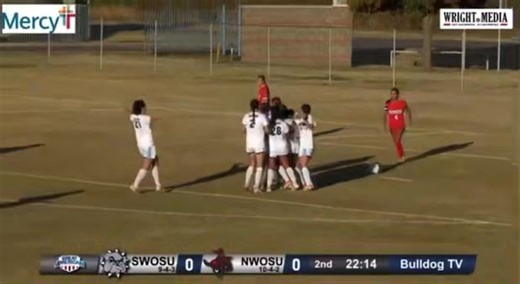 GOAL! Raniya Cattina breaks our scoreless tie with a goal in the 68th minute. Dawgs lead Northwestern 1-0! SWOSU Soccer | SWOSU Athletics