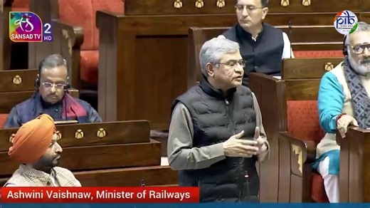 2.4K views · 109 reactions | #Kavach is a very complex system. It has to be designed for each and every section of the train. The work has been taken up only after Prime Minister Narendra Modi took responsibility of the country. The work is progressing at a very fast pace - Union Minister Ashwini Vaishnaw addresses #RajyaSabha Ministry of Railways, Government of India #WinterSession2025 | Press Information Bureau - PIB, Government of India | Facebook