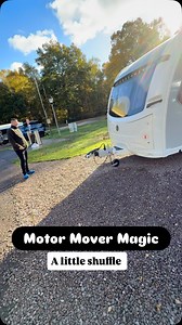 A little shuffle, and not a lot of skill 😝 Motor mover magic so we can hitch up without blocking the road 🚐✨ #CaravanLife #MotorMover #SmoothMoves #VanLifeMoments | The Wandering Coachman