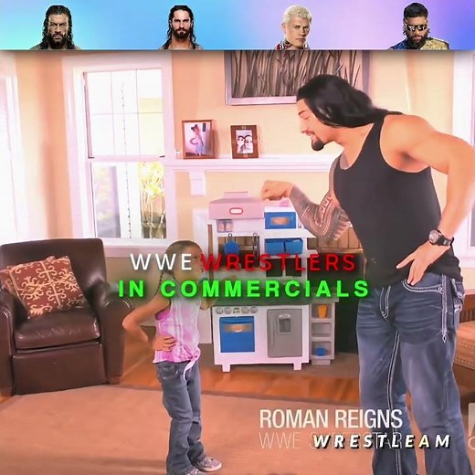 Wwe superstars in commercial ads 💀