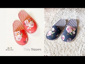 How to make COZY SLIPPERS | Indoor slippers | Room Shoes | 룸슈즈 DIY
