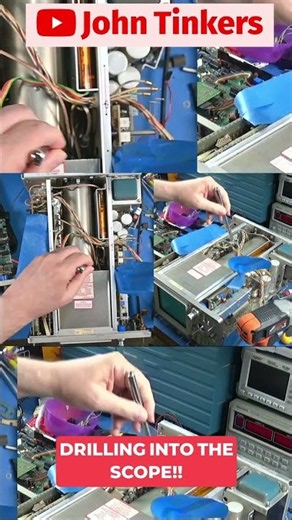 Why I drilled into my oscilloscope #Tektronix #Restoration #Electronics