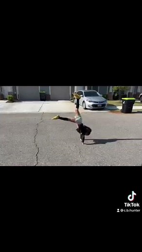 Playing around before soccer practice - back to gymnastics tomorrow‼️ #gymnast #soccer