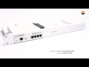 Installing a Fortinet FG-30G in a 19” Rack with Rackmount.IT