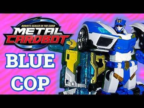 Metal Cardbots Blue Cop Review - Better Than Transformers?